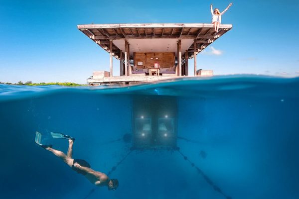 Manta Resort Unterwasser Zimmer